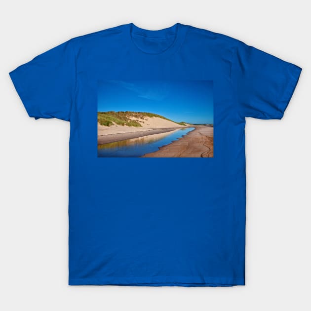 September sunshine on Druridge Bay T-Shirt by Violaman